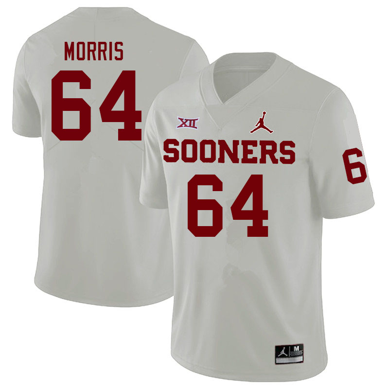 Oklahoma Sooners #64 Wanya Morris College Football Jerseys Sale-White